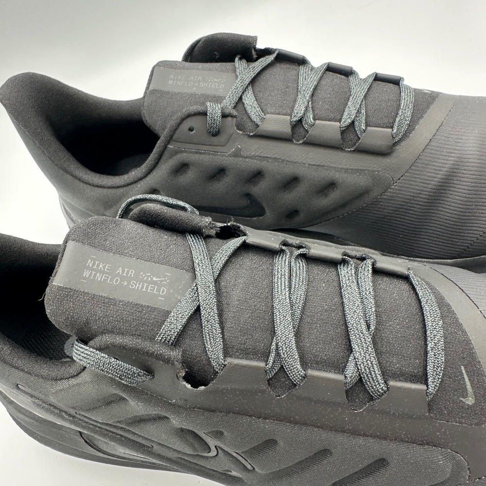 Nike‎ Air Winflo Shield Men 13 Triple Black Weatherized Running Shoes DM1106-007 - Picture 10 of 15